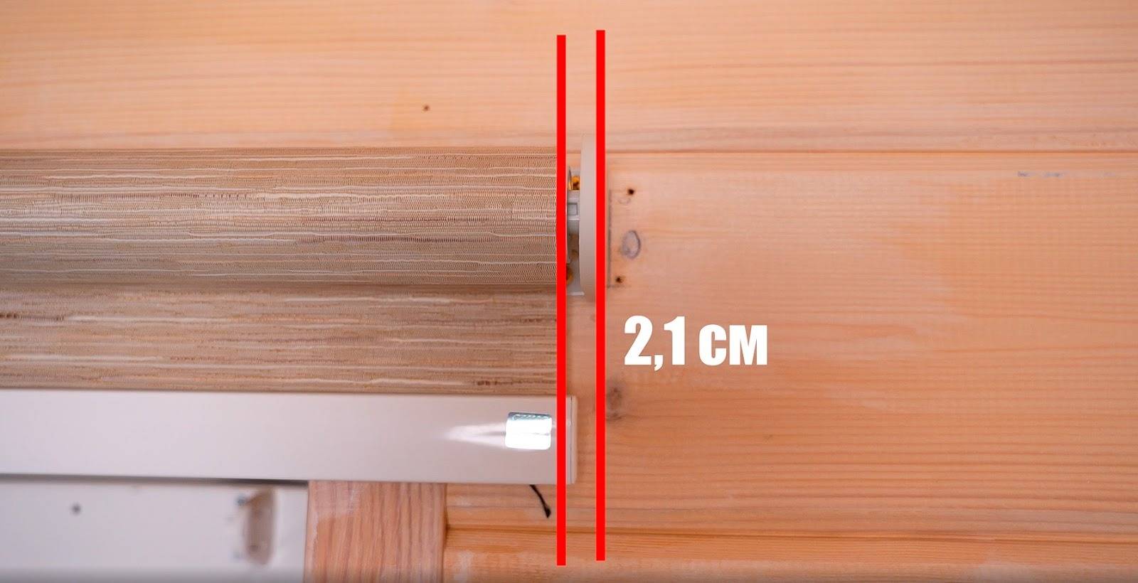 Щели по краям при установке внутрь проема