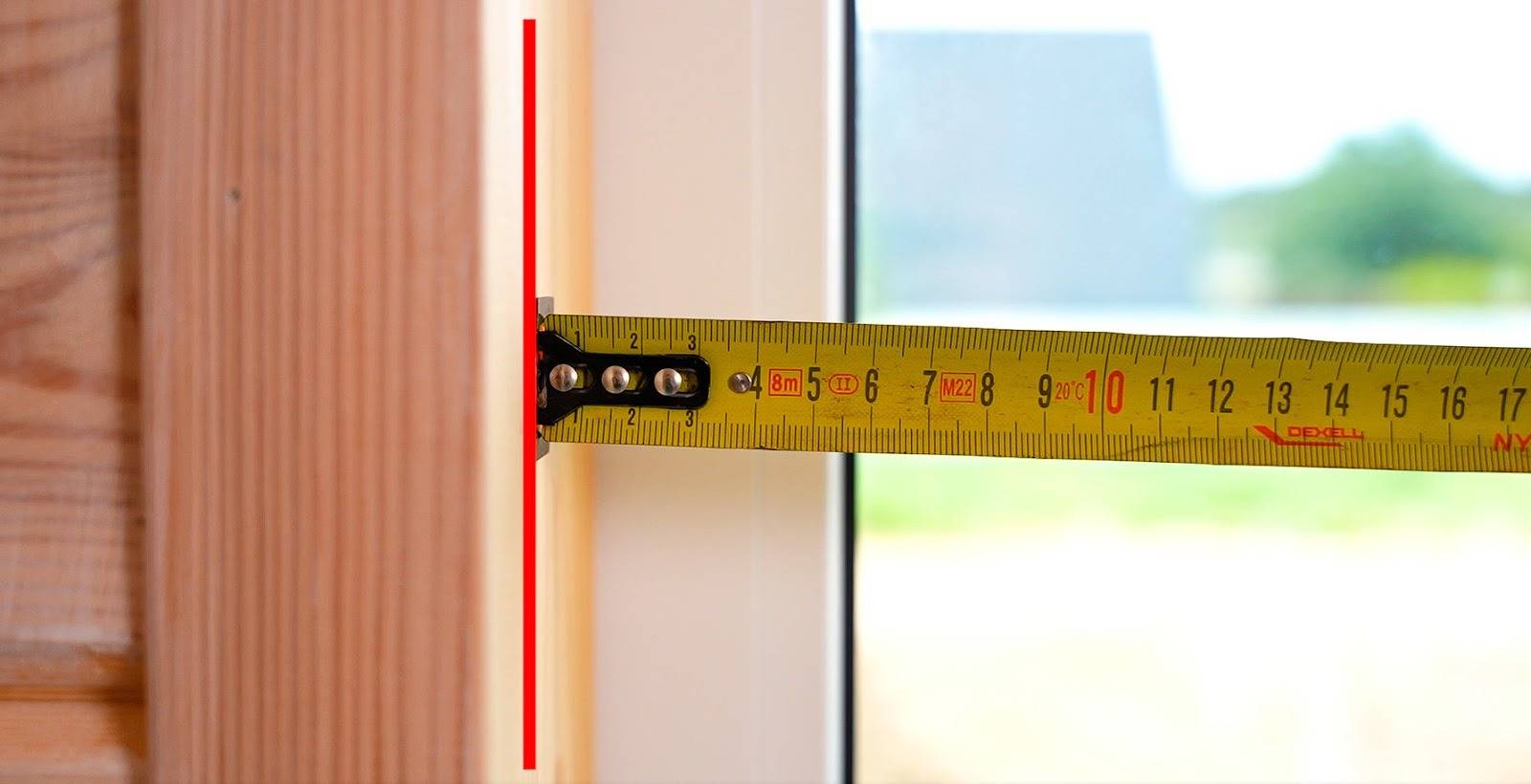 Измерение ширины проема